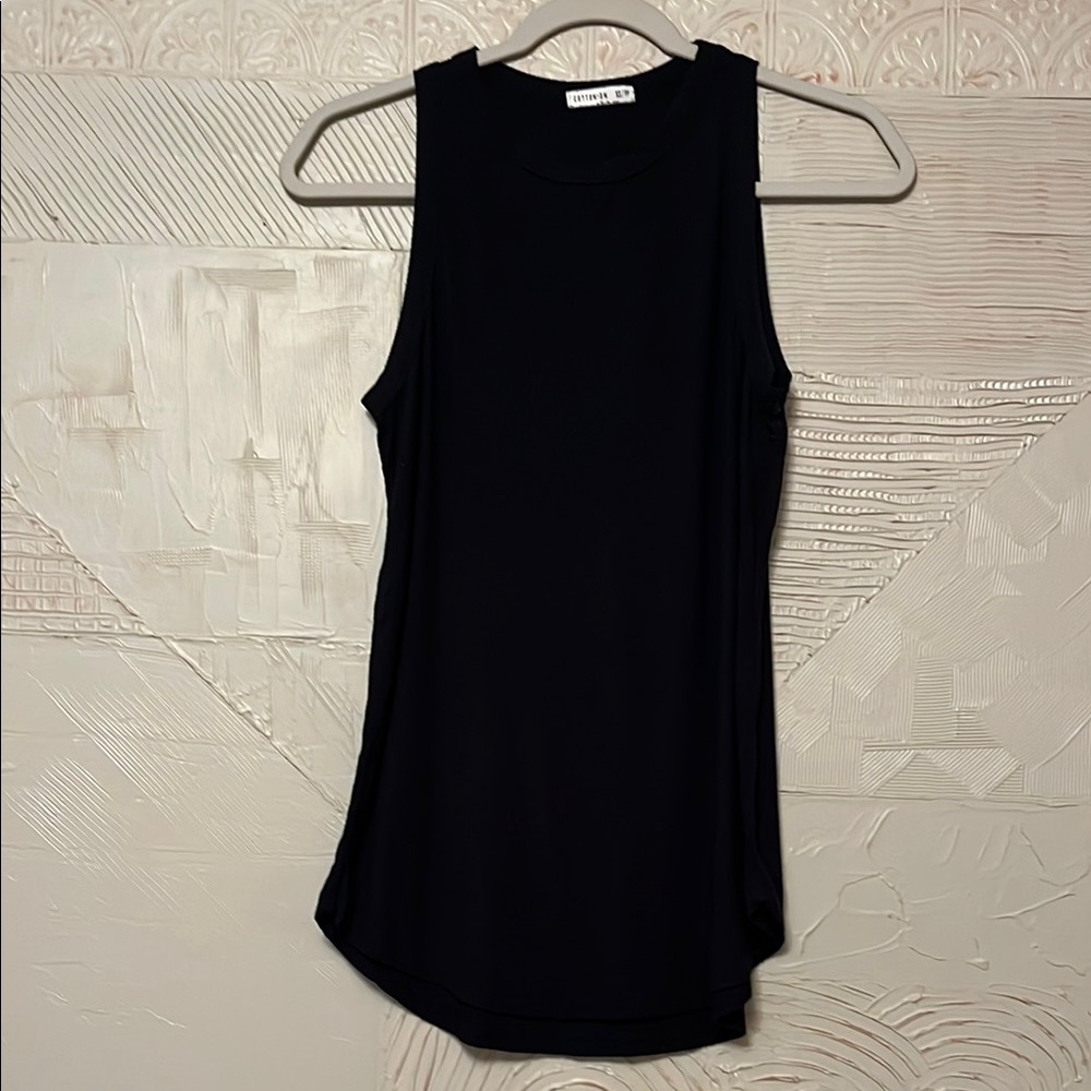 EUC Cotton On Women's Black ribbed tank top, size XS